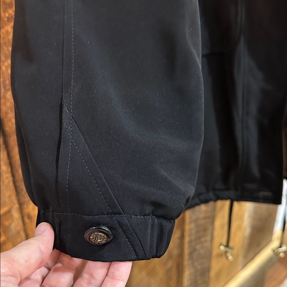 Vintage Outbrook Women’s Jacket/Coat Size Large Black Hooded ~D29 - Picture 4 of 13